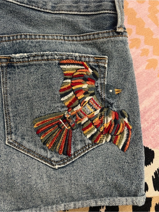 DRIFTWOOD Pants - DRIFTWOOD Denim Goldie Jean Embroidered Shorts